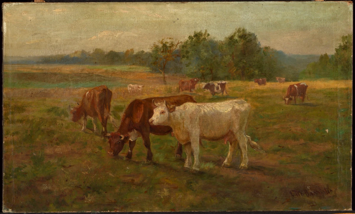 Cows — Bannister, Edward Mitchell (1820) — Paintings, Smithsonian