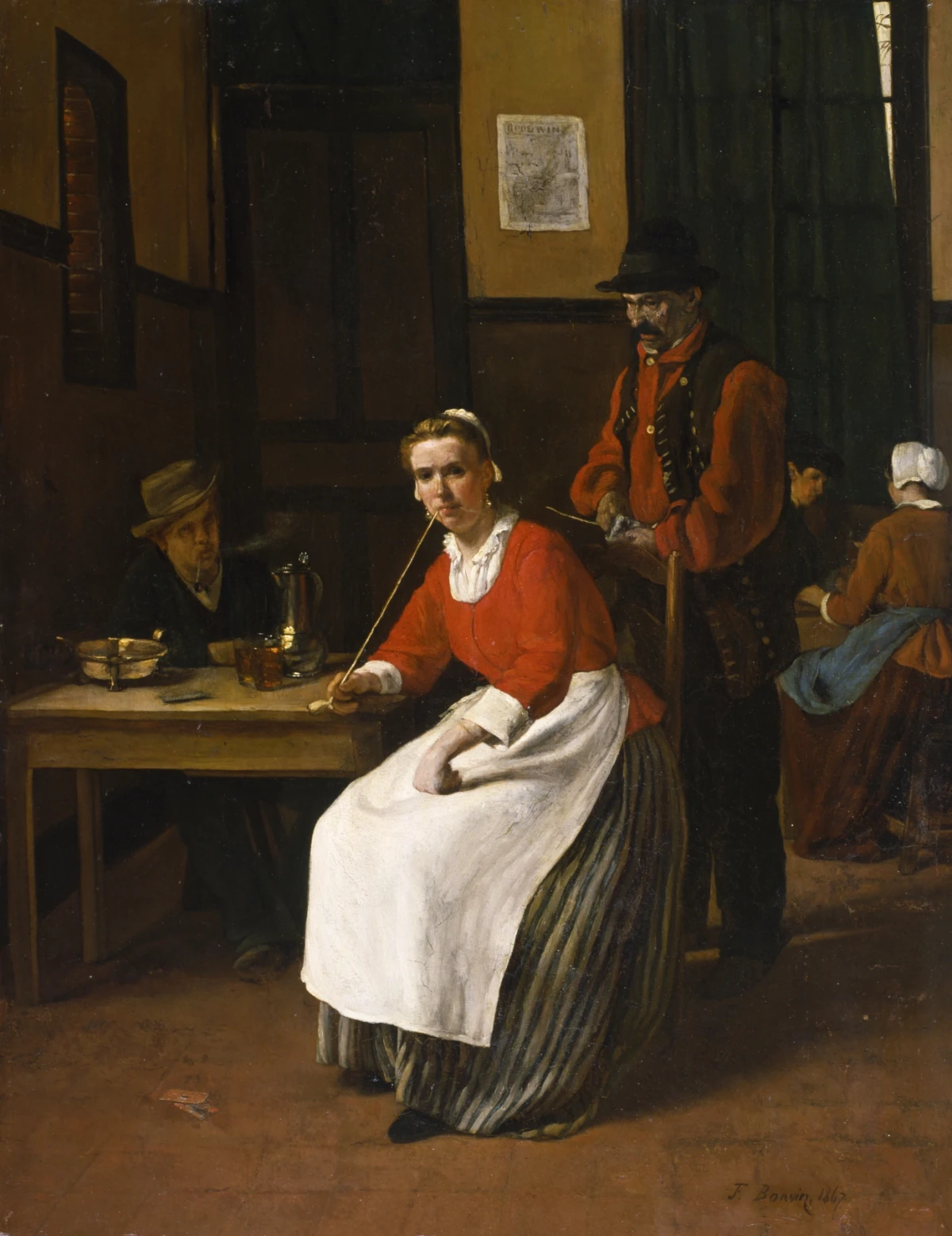 Intérieur d'une taverne — François Bonvin (1867) — oil on panel, Walters Art Museum, Baltimore