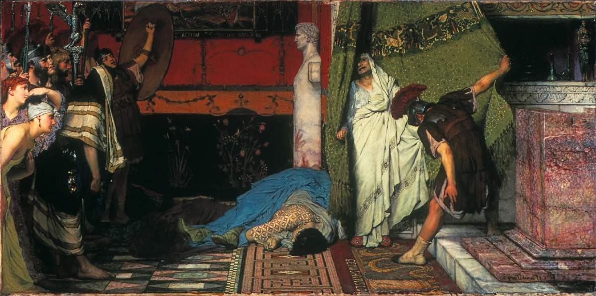Un empereur romain : 41 ap. J.-C. — Sir Lawrence Alma-Tadema, R.A., O.M (1871) — oil on canvas, Walters Art Museum, Baltimore