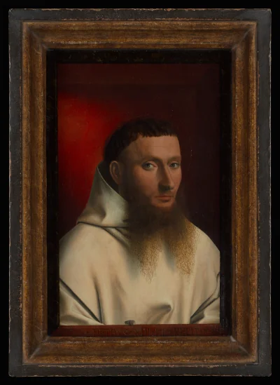Portrait d'un chartreux — Petrus Christus (1446) — Oil on oak, Metropolitan Museum of Art, New York, NY
