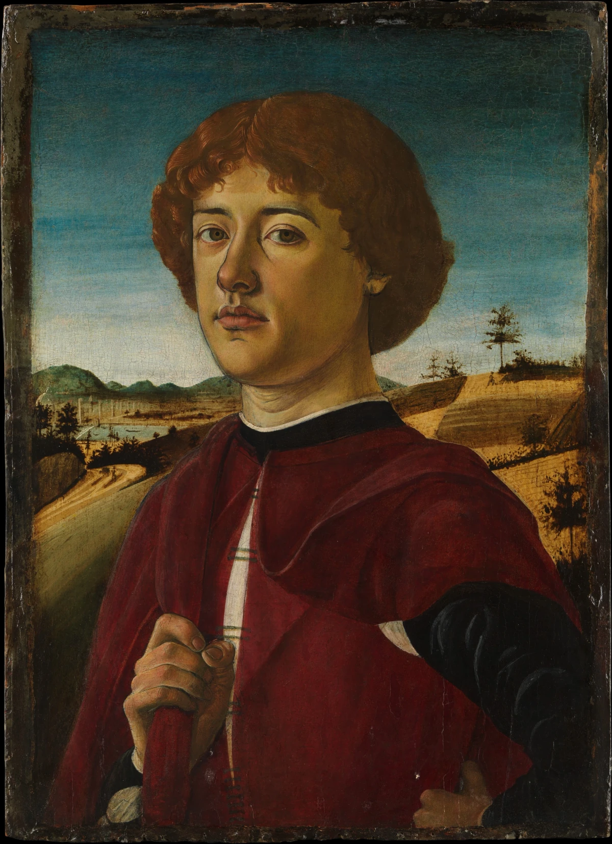 Portrait d'un jeune homme — Biagio d'Antonio (1476) — Tempera on wood, Metropolitan Museum of Art, New York, NY