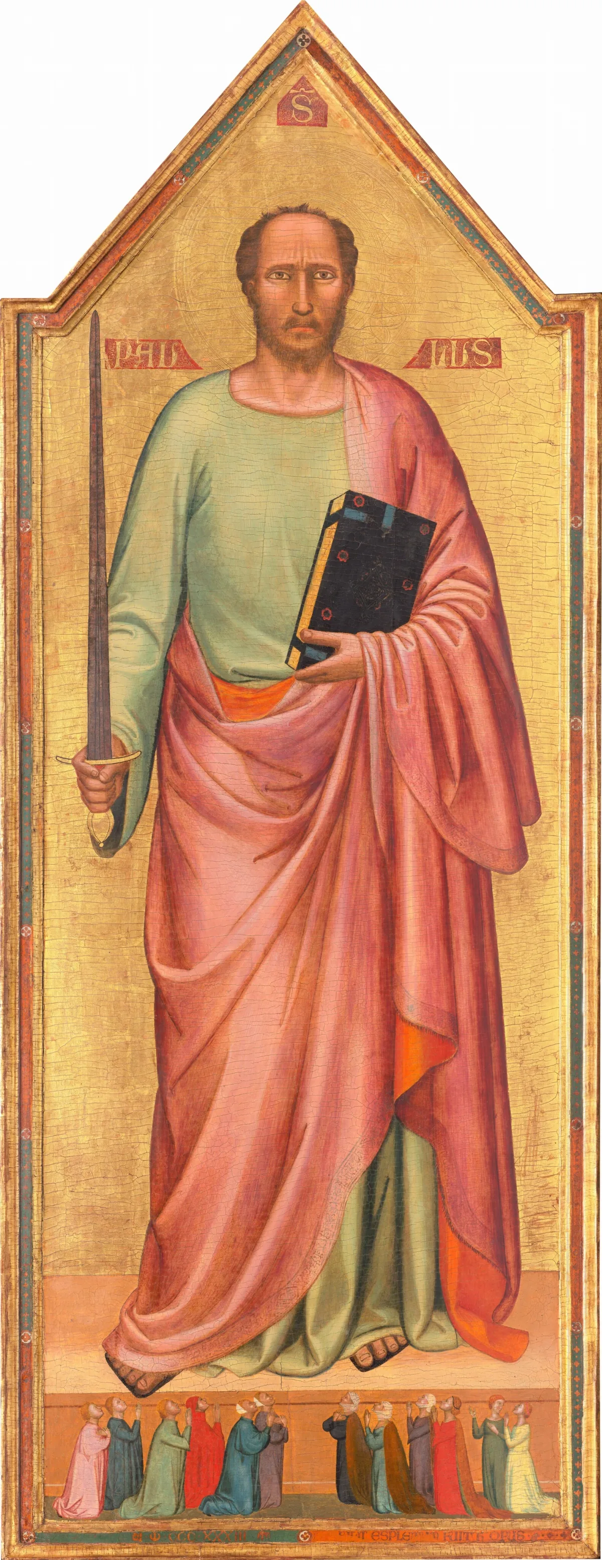 Saint Paul and a Group of Worshippers — Bernardo Daddi (1333) — tempera on panel, National Gallery of Art, Washington