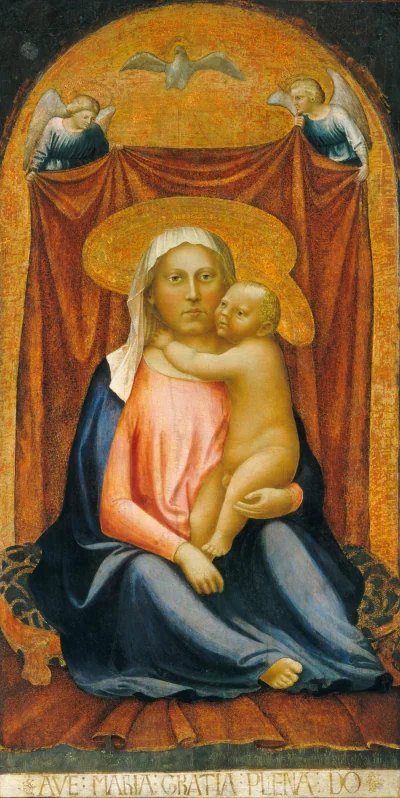 La Madone de l'Humilité — Masaccio (1423) — tempera (?) on panel, National Gallery of Art, Washington