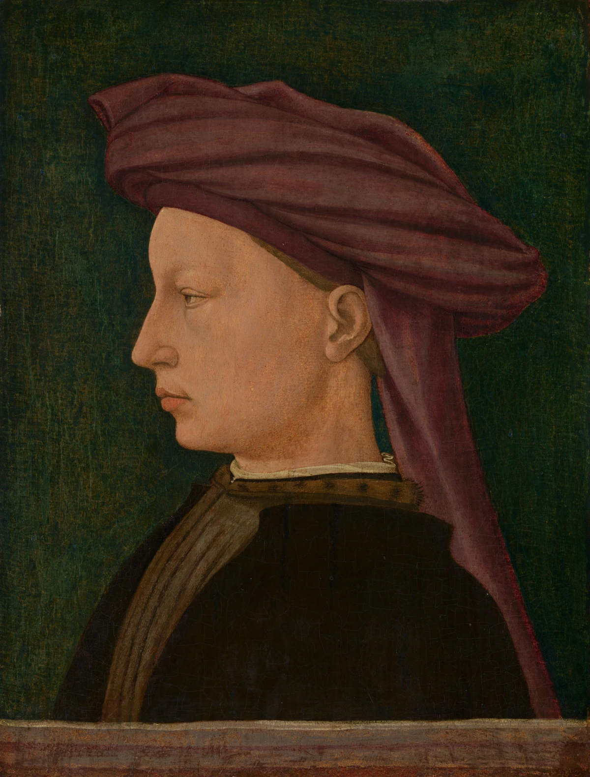 Portrait en profil d'un jeune homme — Florentine 15th Century (1430) — tempera on panel, National Gallery of Art, Washington