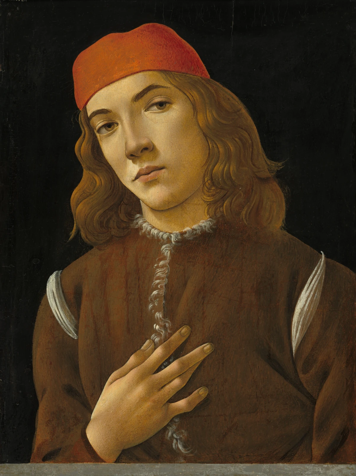 Portrait of a Youth — Sandro Botticelli (1482) — tempera on poplar panel, National Gallery of Art, Washington