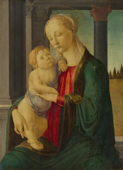 La Vierge à l'Enfant — Sandro Botticelli (1470) — tempera on panel, National Gallery of Art, Washington