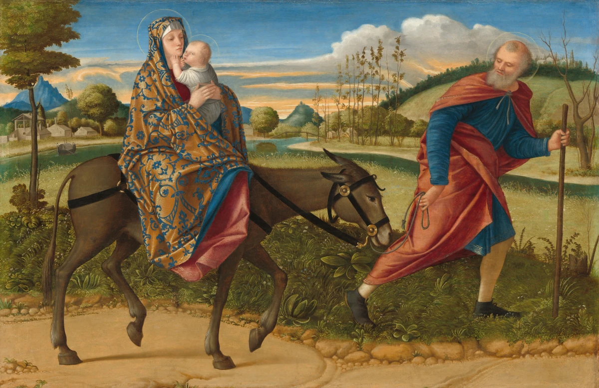 La Fuite en Égypte — Vittore Carpaccio (1515) — oil on panel, National Gallery of Art, Washington