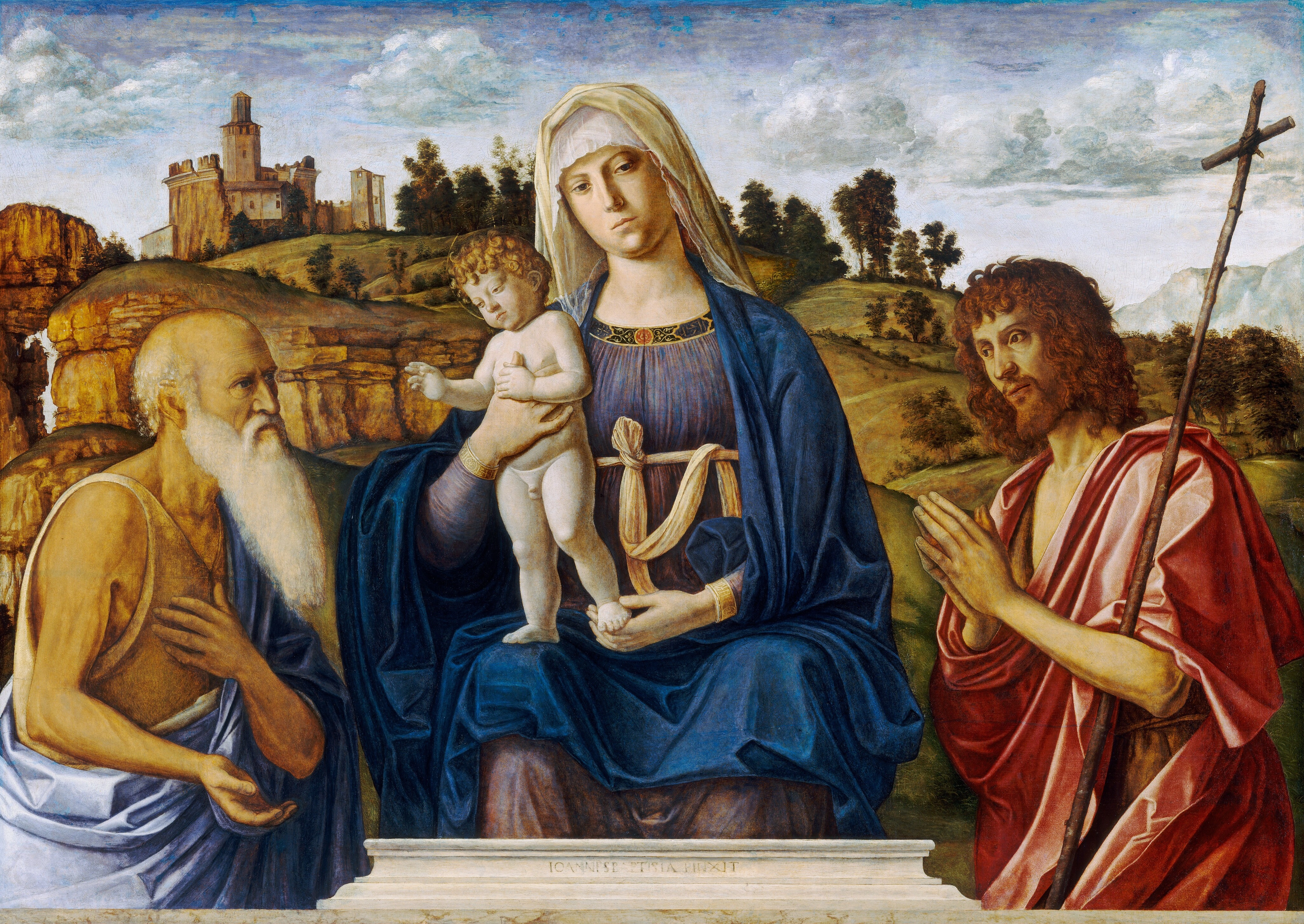 La Vierge à l'Enfant avec saint Jérôme et saint Jean-Baptiste