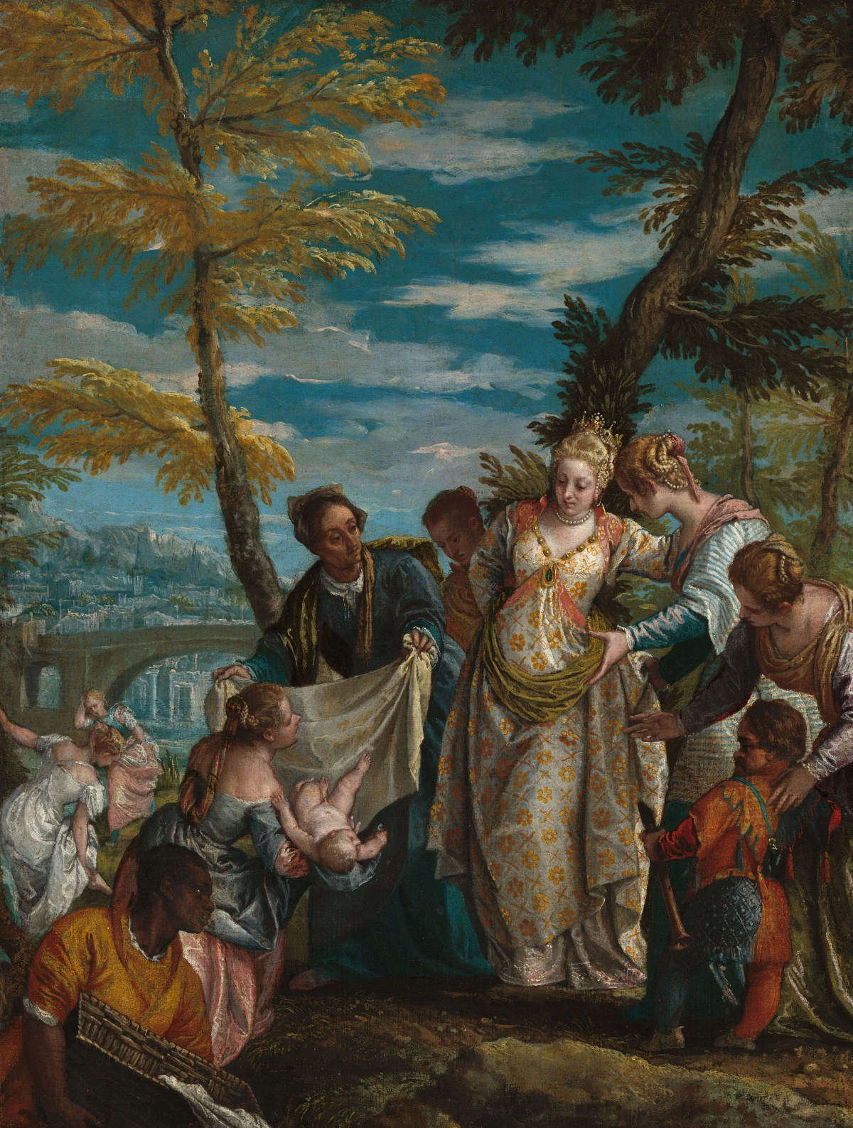 La Découverte de Moïse — Veronese (1581) — oil on canvas, National Gallery of Art, Washington