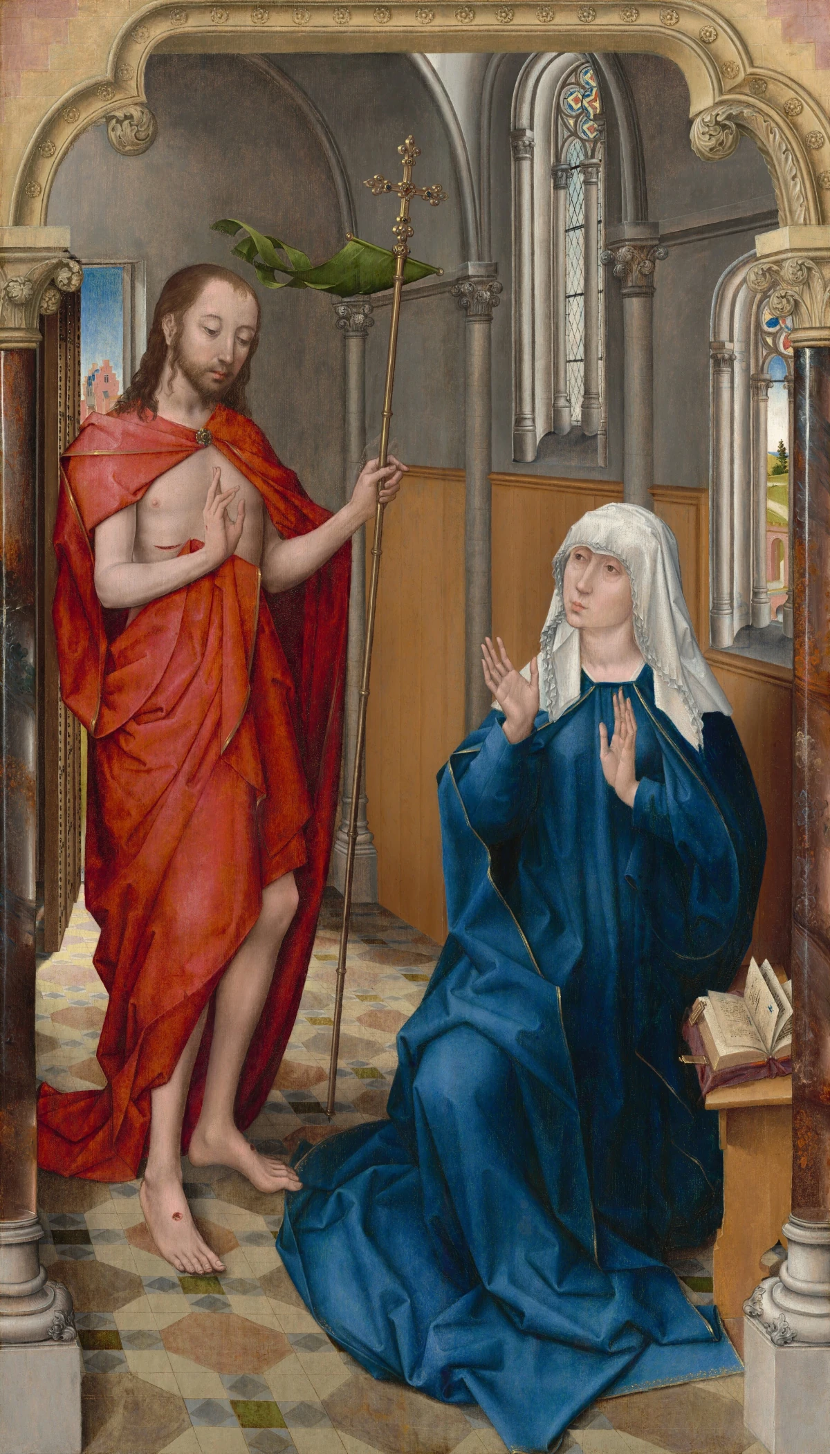 Christ apparaissant à la Vierge — Rogier van der Weyden (1475) — oil on panel, National Gallery of Art, Washington