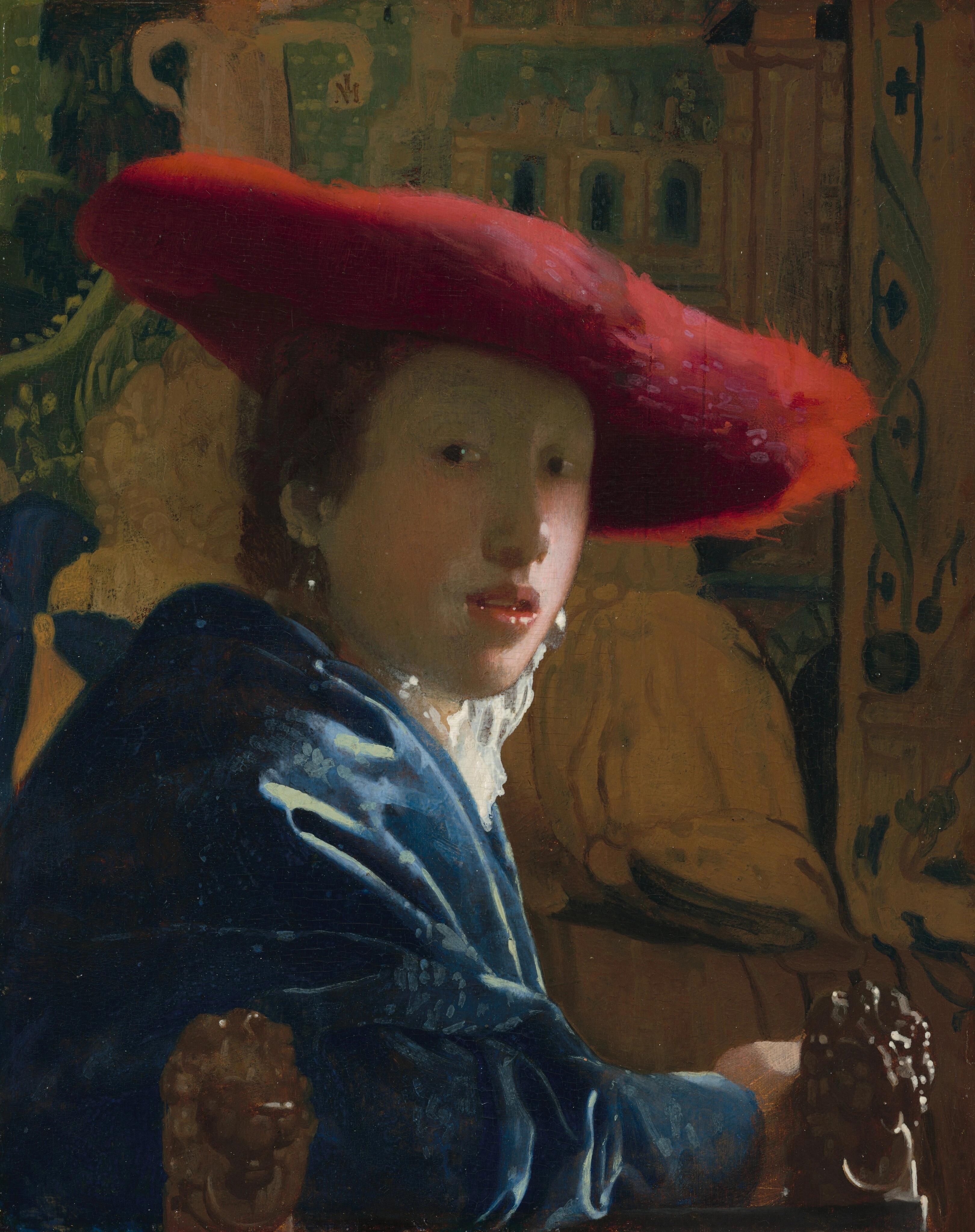 Jeune fille au chapeau rouge