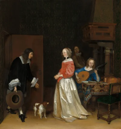 La Visite du prétendant — Gerard ter Borch the Younger (1658) — oil on canvas, National Gallery of Art, Washington