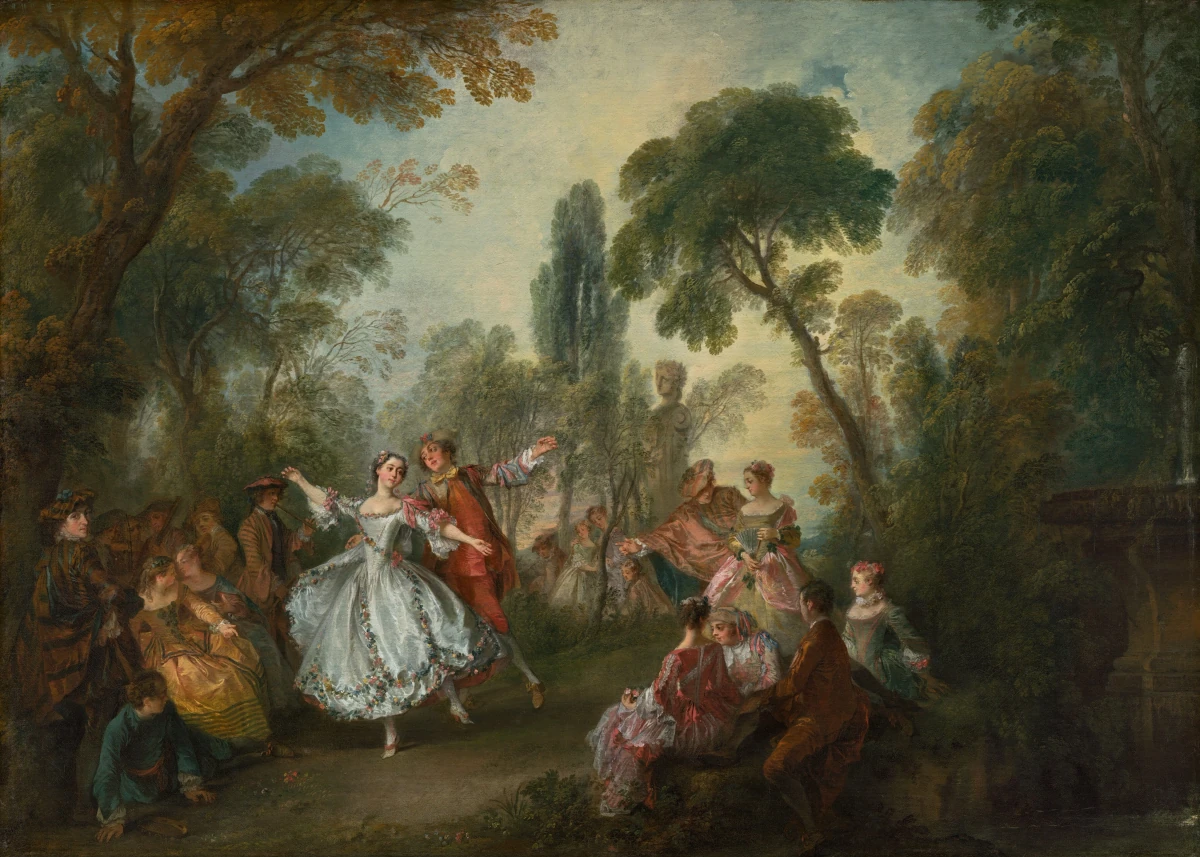 La Camargo Dancing — Nicolas Lancret (1730) — oil on canvas, National Gallery of Art, Washington