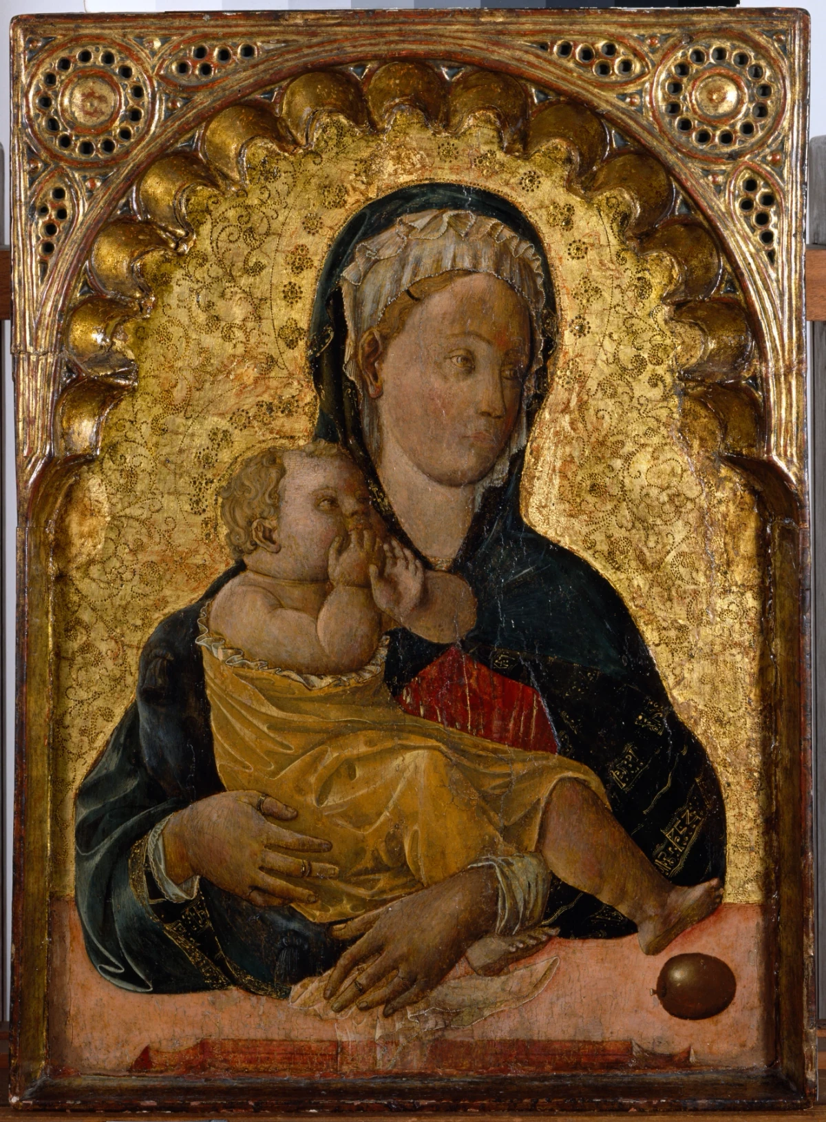 La Vierge à l'Enfant — Francesco Squarcione (1430) — tempera and gold leaf on wood panel, Walters Art Museum, Baltimore