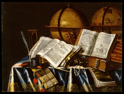 Nature morte « Vanitas » — Adam Bernaert (1653) — oil on panel, Walters Art Museum, Baltimore
