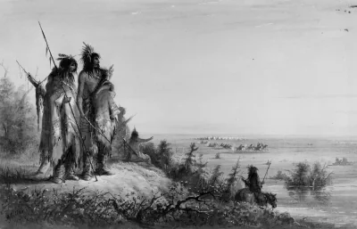 Traversée de la Divide — Alfred Jacob Miller (1858) — watercolor on paper, Walters Art Museum, Baltimore