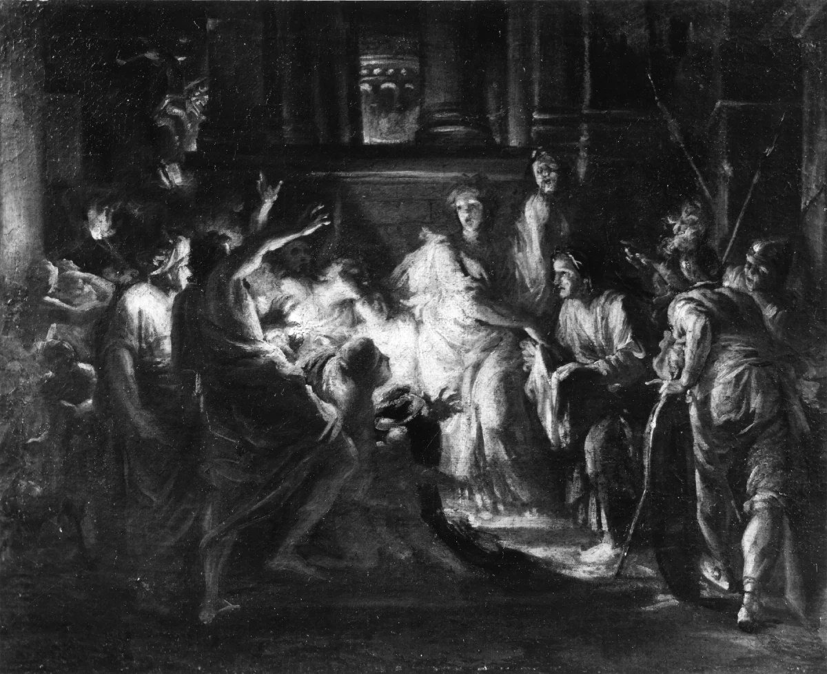 Judith montrant la tête d'Holopherne au peuple — École italienne (Walters) (1601) — oil on canvas, Walters Art Museum, Baltimore