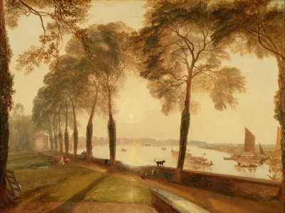 La Terrasse de Mortlake — Joseph Mallord William Turner (1827) — oil on canvas, National Gallery of Art, Washington