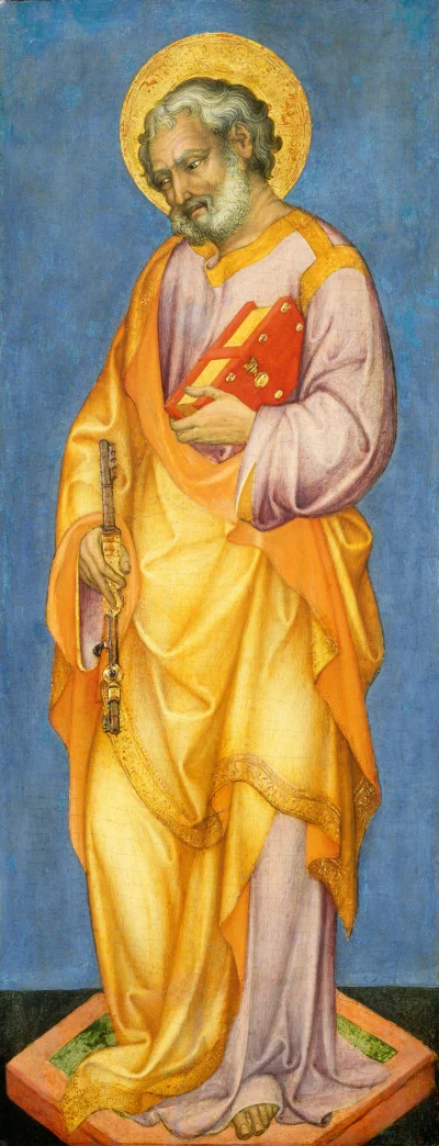 Saint Pierre — Michele Giambono (1445) — tempera on poplar panel, National Gallery of Art, Washington
