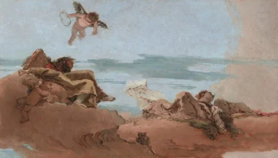 Étude pour un plafond avec la Personnification du Conseil — Giovanni Battista Tiepolo (1762) — oil on canvas, National Gallery of Art, Washington