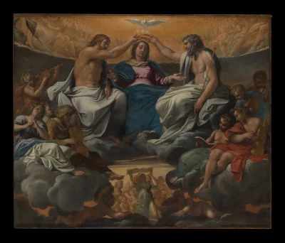 Le Couronnement de la Vierge — Annibale Carracci (1595) — Oil on canvas, Metropolitan Museum of Art, New York, NY