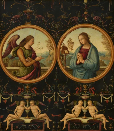 L'Annonciation — Giannicola di Paolo (1510) — oil on panel, National Gallery of Art, Washington