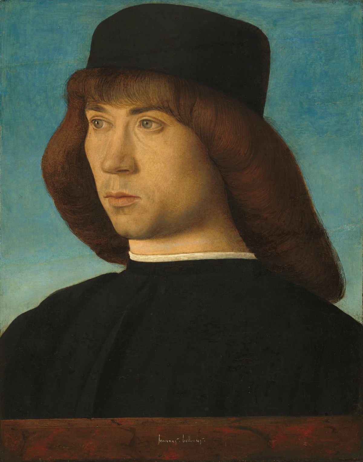 Portrait of a Young Man — Giovanni Bellini (1490) — oil on poplar panel, National Gallery of Art, Washington
