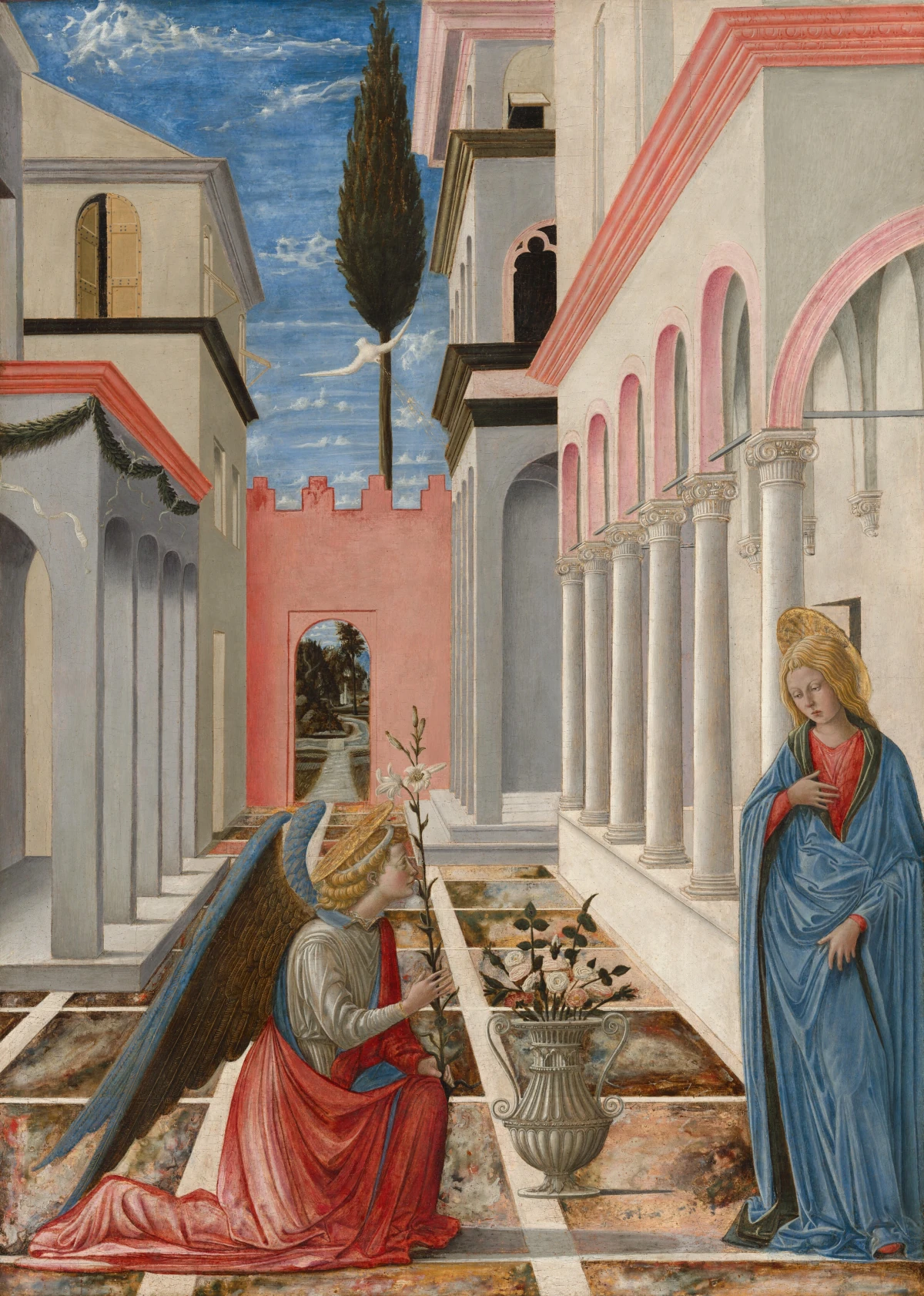 L'Annonciation — Fra Carnevale (1445) — tempera on panel, National Gallery of Art, Washington