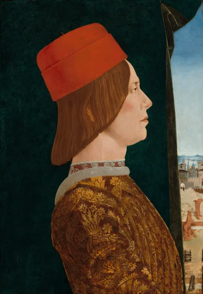 Giovanni II Bentivoglio — Ercole de’ Roberti (1474) — tempera on poplar panel, National Gallery of Art, Washington