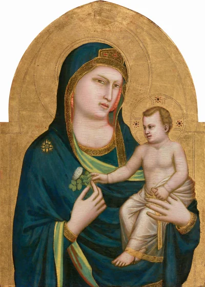 La Vierge à l'Enfant — Giotto (1310) — tempera on poplar panel, National Gallery of Art, Washington