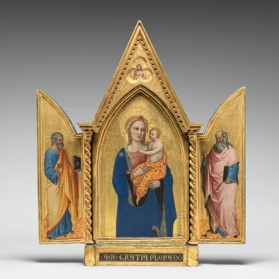 Saint Pierre [panneau gauche] — Nardo di Cione (1360) — tempera on panel, National Gallery of Art, Washington