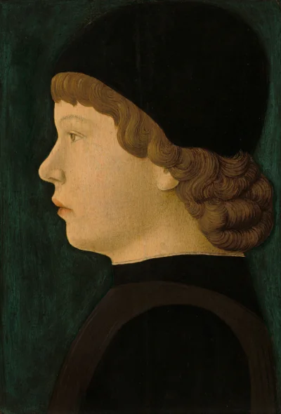 Portrait en profil d'un garçon — North Italian 15th Century (1460) — tempera and oil on panel, National Gallery of Art, Washington