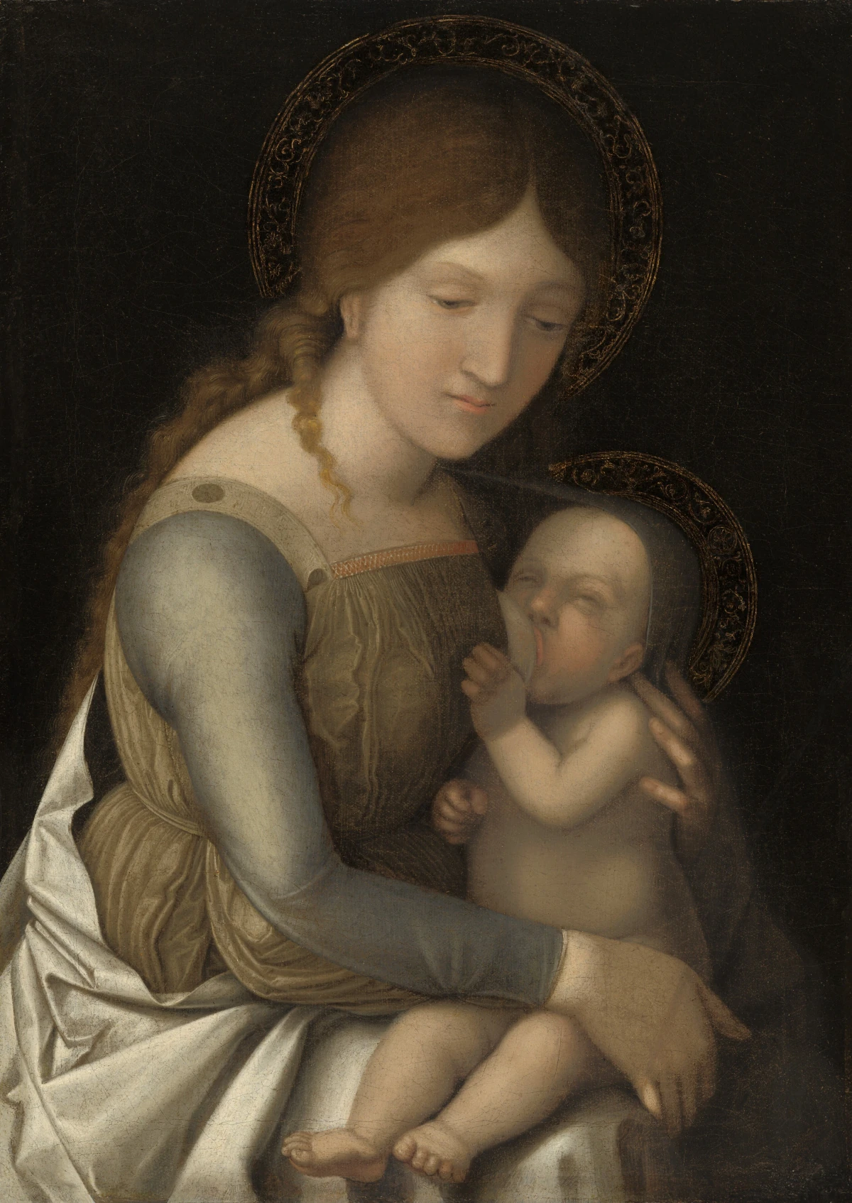La Vierge à l'Enfant — Andrea Mantegna (1505) — oil on canvas, National Gallery of Art, Washington
