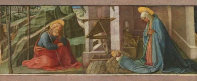 La Nativité — Fra Filippo Lippi and Workshop (1445) — oil and tempera (?) on panel, National Gallery of Art, Washington
