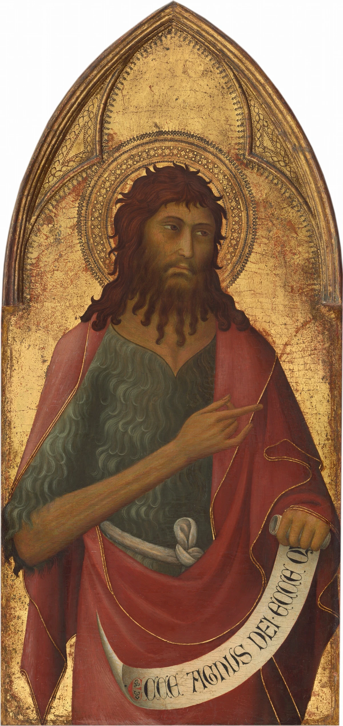 Saint John the Baptist — Lippo Memmi (1325) — tempera on panel, National Gallery of Art, Washington