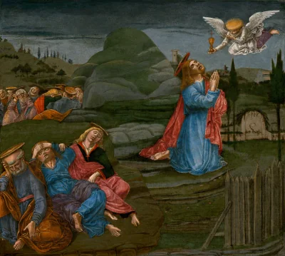 L'Agonie au jardin — Benvenuto di Giovanni (1491) — tempera on panel, National Gallery of Art, Washington