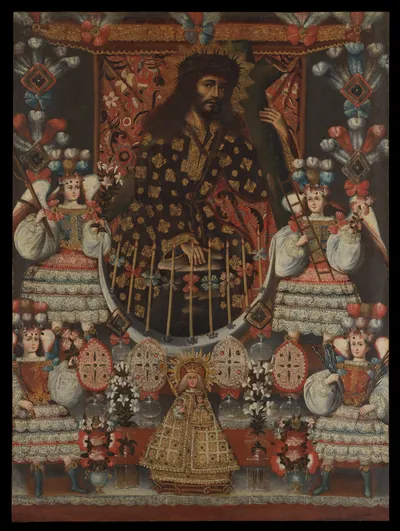 Christ Carrying the Cross, called "The Lord of the Fall" — Unknown (1770) — Oil and gold on canvas, Metropolitan Museum of Art, New York, NY
