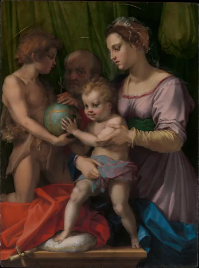 The Holy Family with the Young Saint John the Baptist — Andrea del Sarto (1523) — Oil on wood, Metropolitan Museum of Art, New York, NY