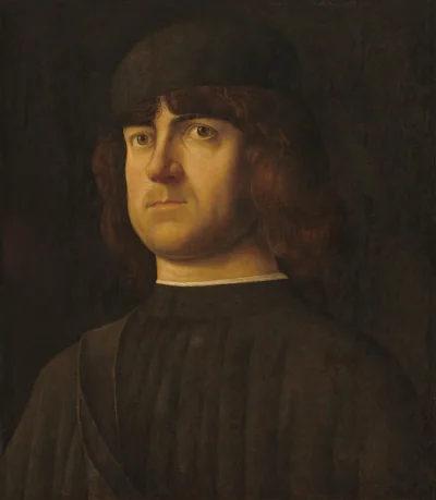 Portrait d'un homme — Alvise Vivarini (1495) — oil on panel, National Gallery of Art, Washington