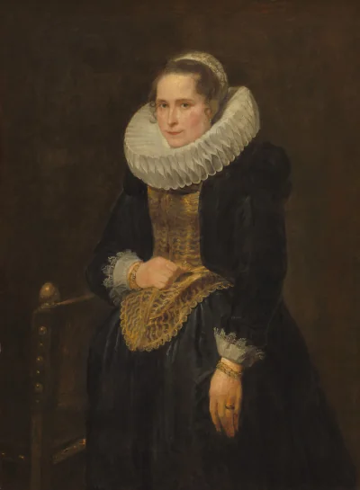 Portrait d'une dame flamande — Sir Anthony van Dyck (1618) — oil on canvas, National Gallery of Art, Washington