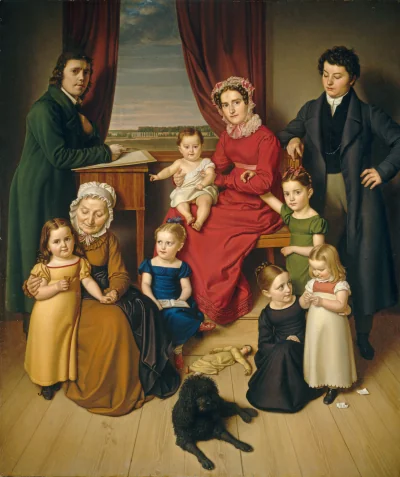 Un Artiste et sa Famille — German 19th Century (1830) — oil on canvas, National Gallery of Art, Washington