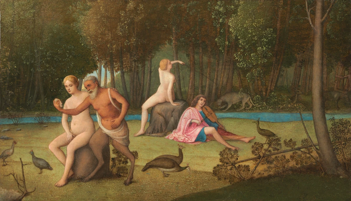 Orpheus — Venetian 16th Century (1515) — oil on panel transferred to canvas, National Gallery of Art, Washington