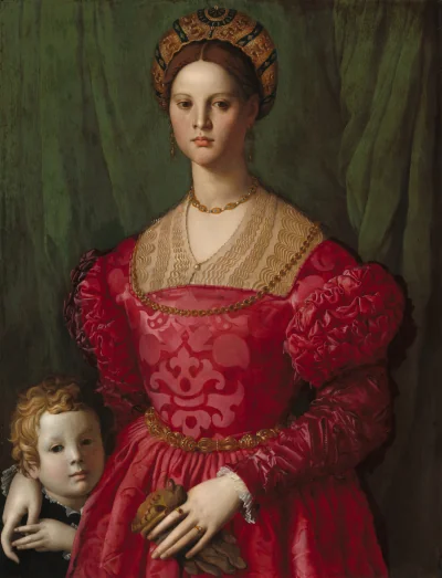 Une Jeune Femme et son Petit Garçon — Agnolo Bronzino (1540) — oil on panel, National Gallery of Art, Washington