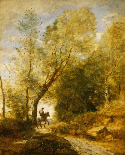 La Forêt de Coubron — Jean-Baptiste-Camille Corot (1872) — oil on canvas, National Gallery of Art, Washington