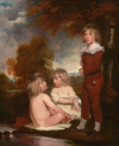 Les Enfants Hoppner — John Hoppner (1791) — oil on canvas, National Gallery of Art, Washington