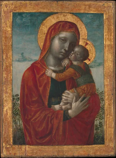 La Vierge à l'Enfant — Vincenzo Foppa (1475) — Tempera, oil, and gold on wood, Metropolitan Museum of Art, New York, NY