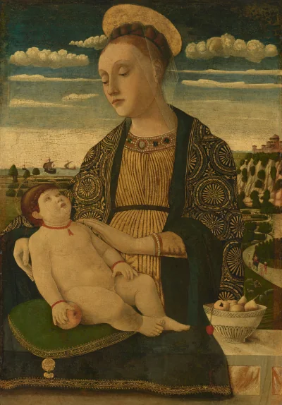 La Vierge à l'Enfant — Francesco Benaglio (1465) — tempera on panel transferred to canvas, National Gallery of Art, Washington