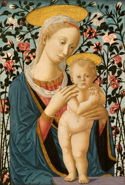 La Vierge à l'Enfant — Fra Filippo Lippi and Pesellino (1470) — tempera on poplar panel, National Gallery of Art, Washington