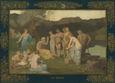 Rest — Pierre Puvis de Chavannes (1863) — oil on canvas, National Gallery of Art, Washington