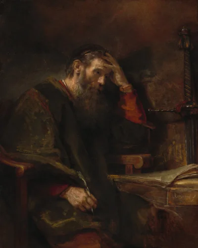 L'Apôtre Paul — Rembrandt van Rijn (1657) — oil on canvas, National Gallery of Art, Washington